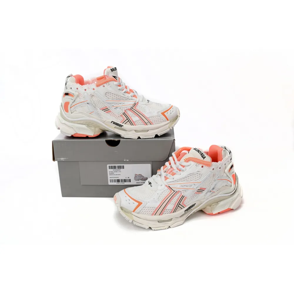 Balenciaga Runner White Orange 677402 W1RB2 2115 