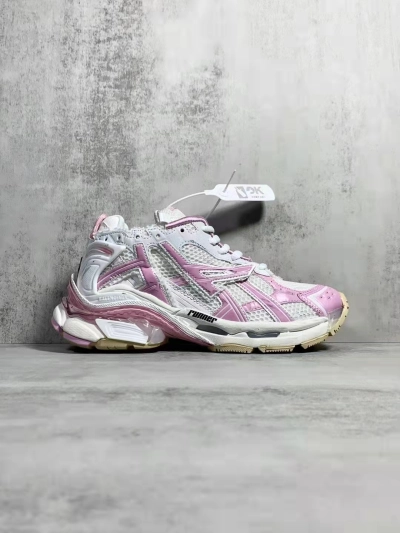 PKGoden   Balenciaga Runner White Pink 677403W3RB39059 01