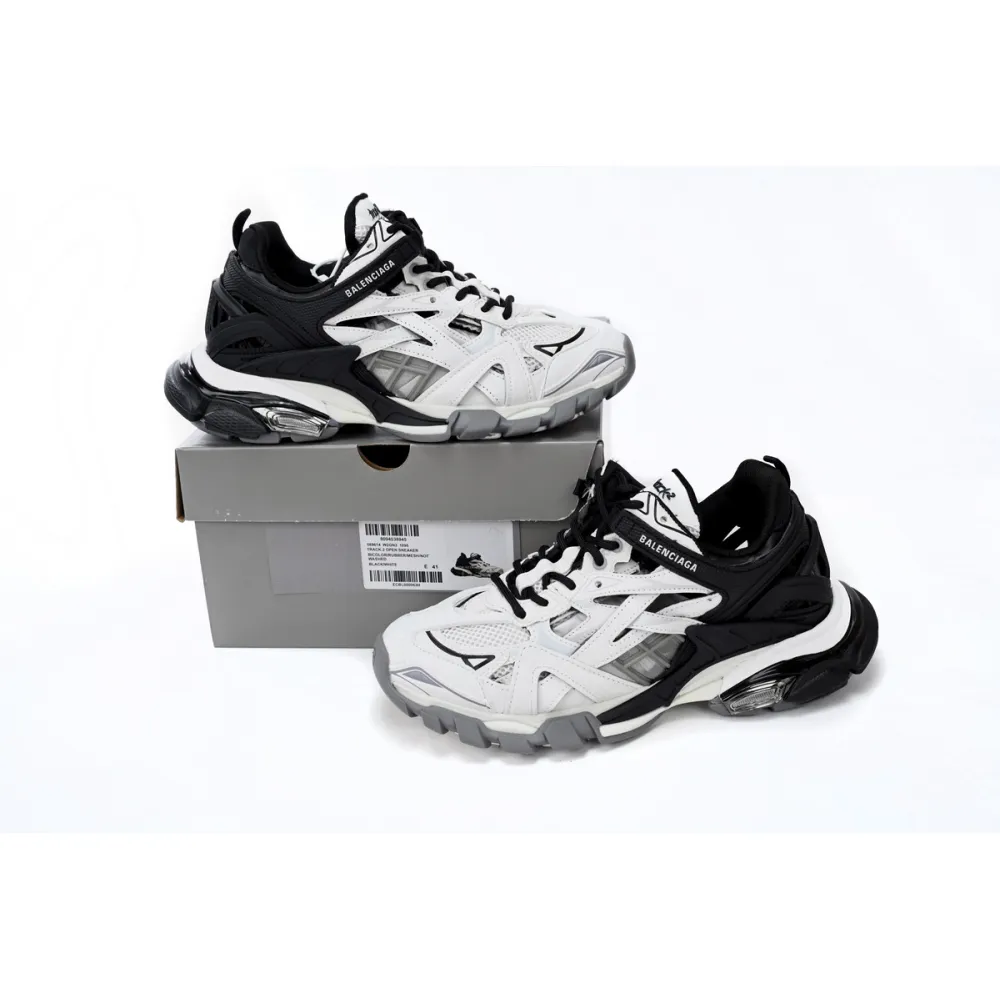 Balenciaga Track 2 Sneaker Black And White 568614 W2GN3 1090 