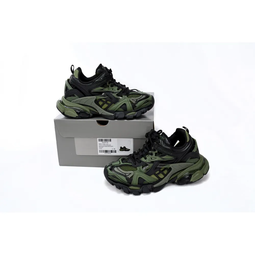 Balenciaga Track 2 Sneaker Military Black 568614 W3AE1 2311 