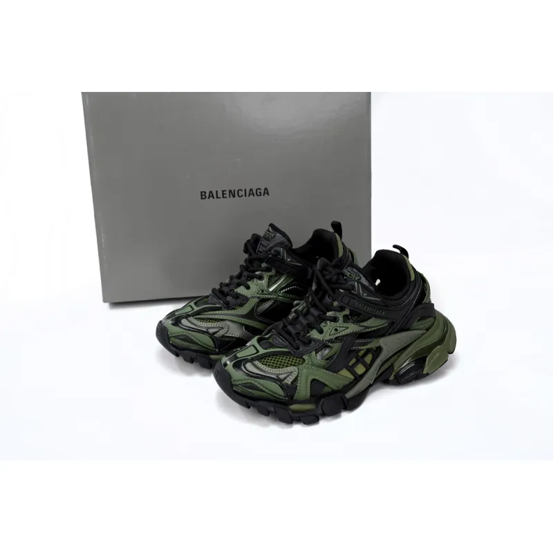 Balenciaga Track 2 Sneaker Military Black 568614 W3AE1 2311 