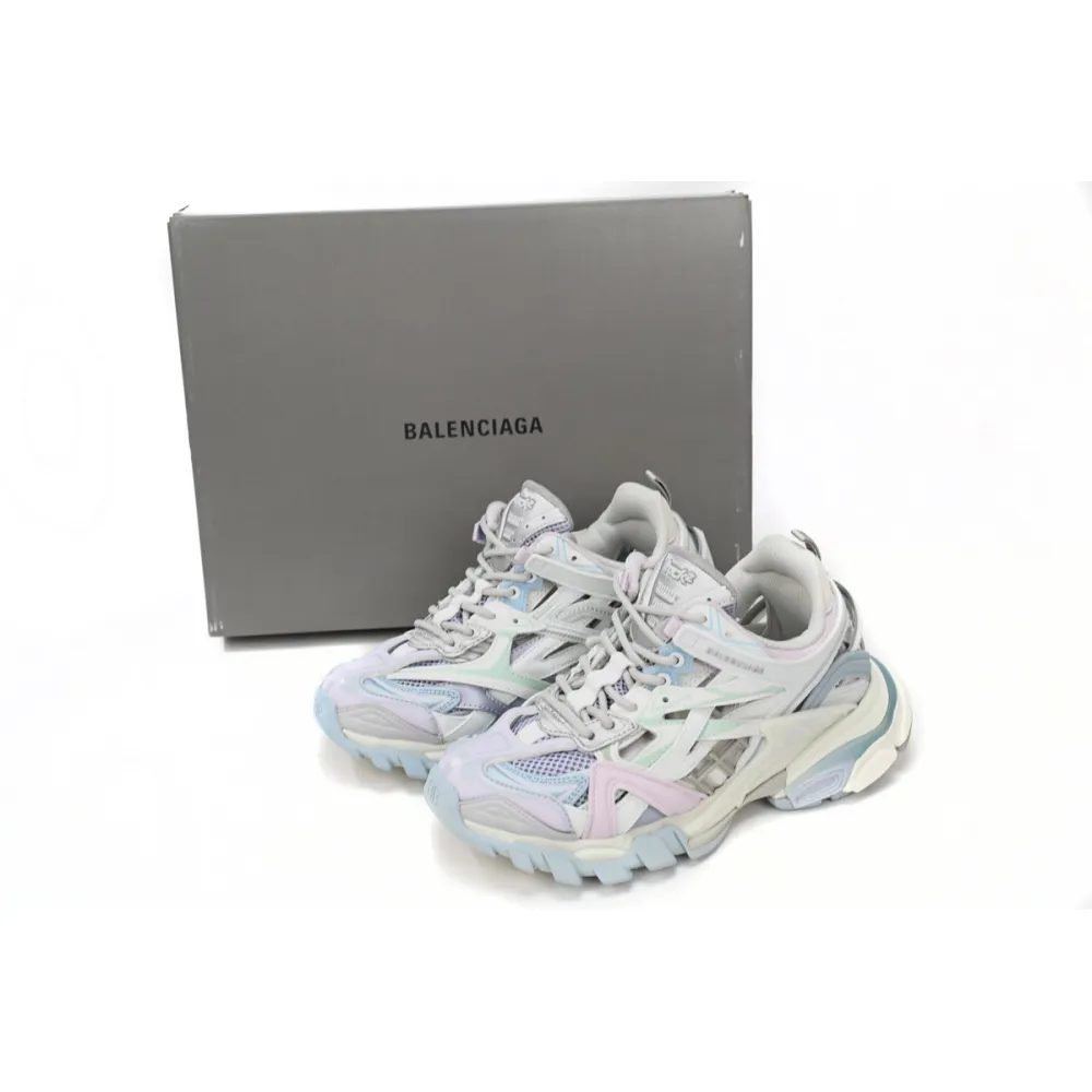 Balenciaga Track 2 Sneaker Military Black Pale White Purple 568615 W2GN3 9045 