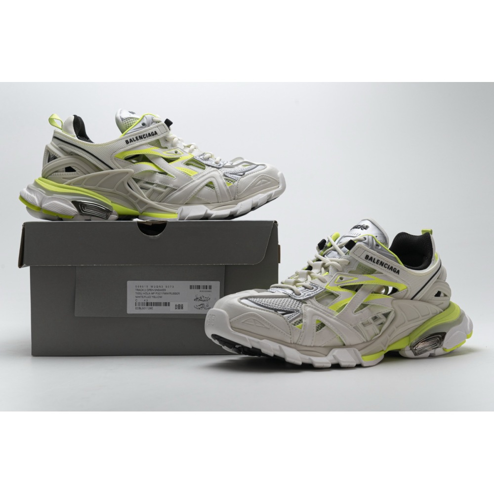 Balenciaga Track 2 Sneaker White Fluo Yellow 568515 W2ON3 9073 