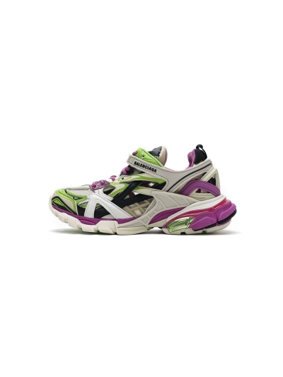 PKGoden   Balenciaga Track 2 Sneaker White Green Pink 568615 W2GN3 9199  01