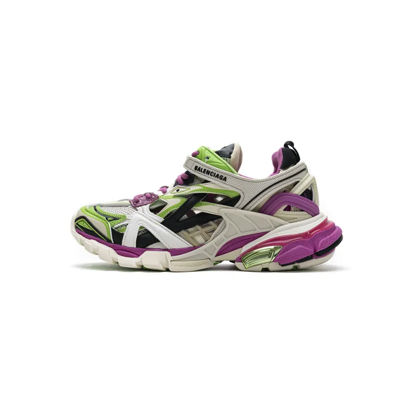 Balenciaga Track 2 Sneaker White Green Pink 568615 W2GN3 9199 