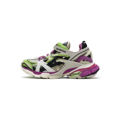 Balenciaga Track 2 Sneaker White Green Pink 568615 W2GN3 9199  01