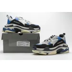 Balenciaga Triple S Black Grey Blue 541624 W06E2 7080