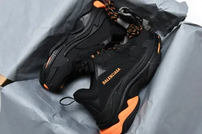 PKGoden   Balenciaga Triple S Black Orange 536737 W2FA1 9188  02