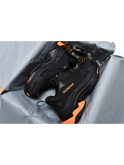 PKGoden   Balenciaga Triple S Black Orange 536737 W2FA1 9188  02