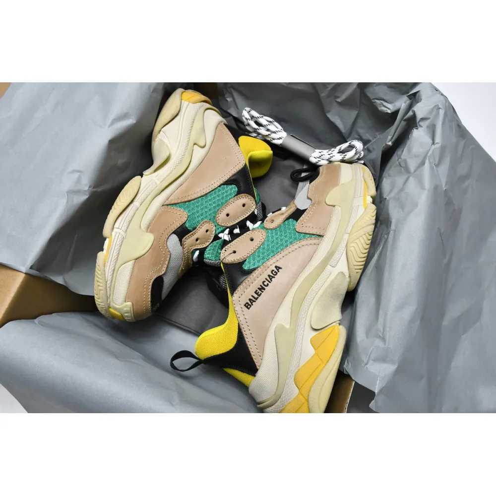 PKGoden  Balenciaga Triple S Green Yellow 483513 W06E3 7070