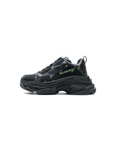 PKGoden   Balenciaga Triple S Letter Fluorescent Yellow 524039 W2FA1 7633  01
