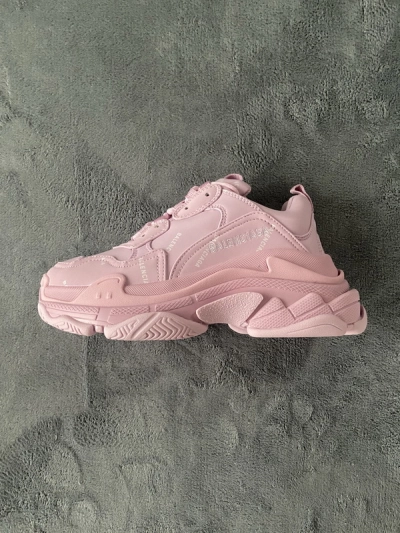 PKGoden   Balenciaga Triple S Letter Pink 524039 W2FA1 5090  01