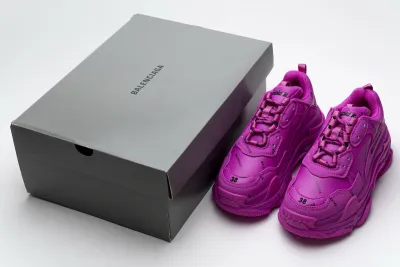 PKGoden   Balenciaga Triple S Letter Pulm Powder 524039 W2FA1 7634 Balenciaga Triple S Letter Pulm Powder 02