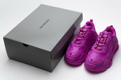 PKGoden   Balenciaga Triple S Letter Pulm Powder 524039 W2FA1 7634 Balenciaga Triple S Letter Pulm Powder 02