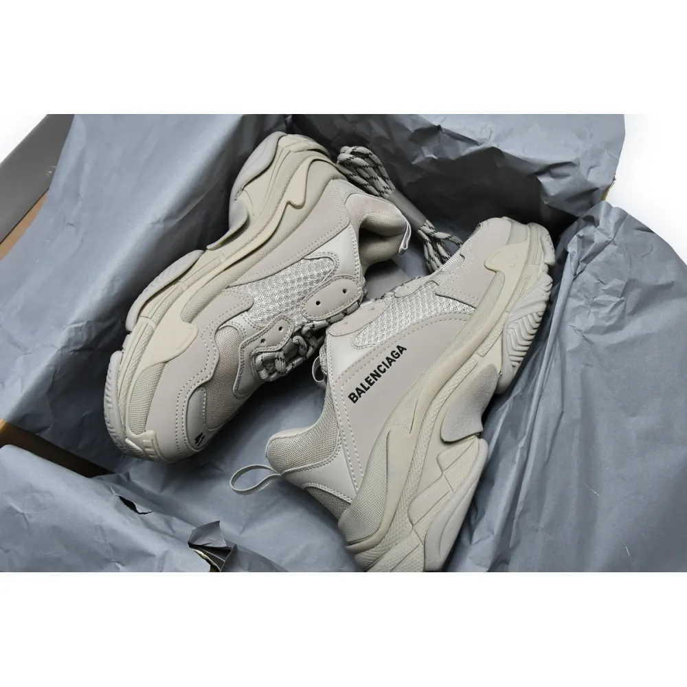 PKGoden  Balenciaga Triple S Rice Ash 534737 W2FW1 9700 