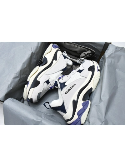 PKGoden   Balenciaga Triple S White Dark Blue 534217 W09E1 9000  02