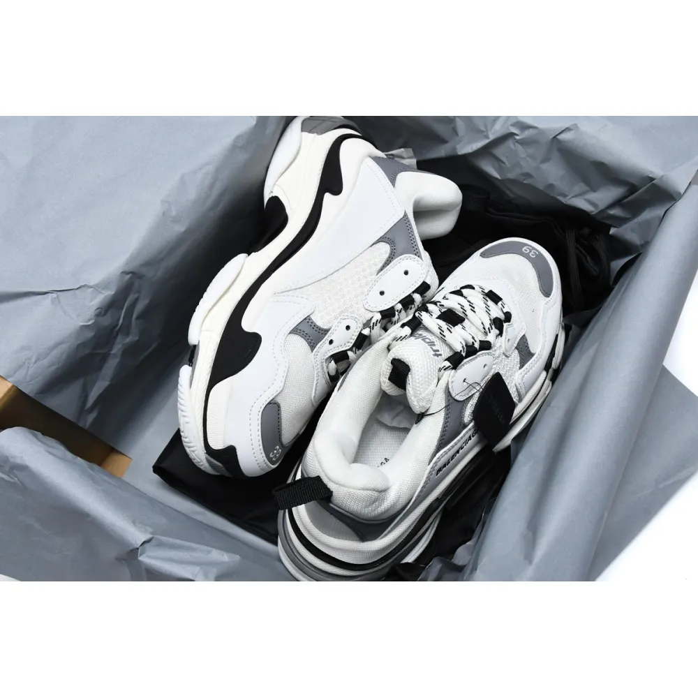 PKGoden  Balenciaga Triple S White Grey 536737 W09O1 9089 