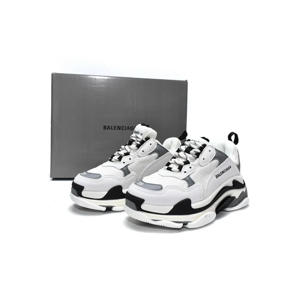 PKGoden  Balenciaga Triple S White Grey 536737 W09O1 9089 