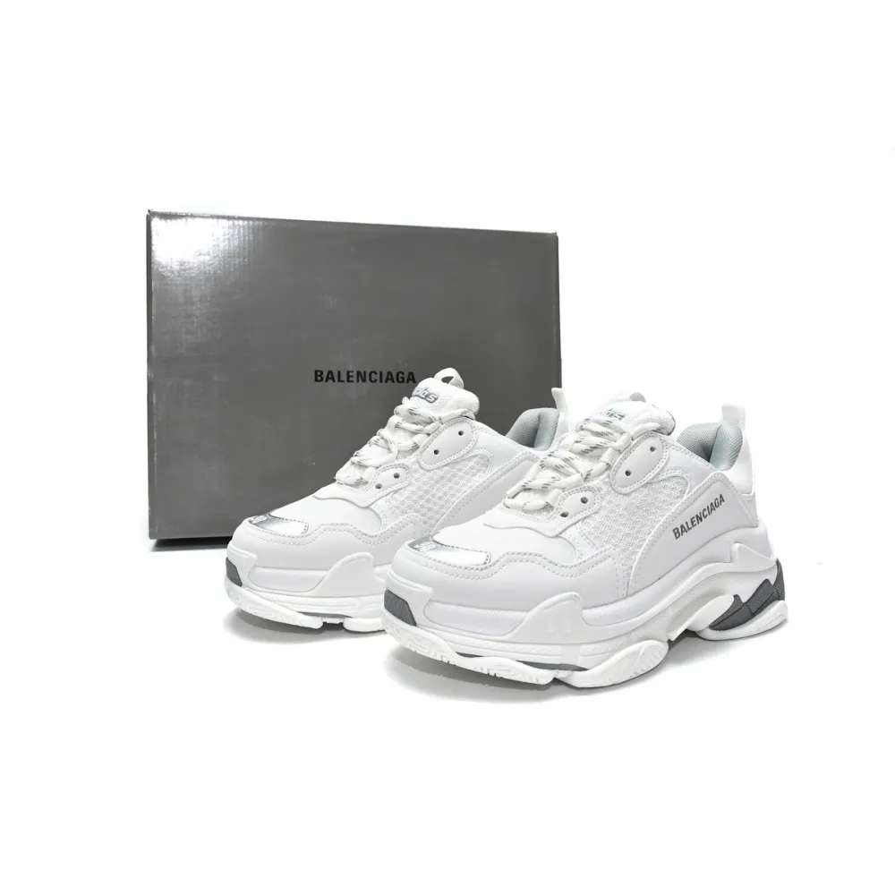 PKGoden  Balenciaga Triple S White Silver 524039 W2FS4 1200 