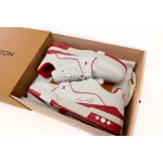 Louis Vuitton Trainer All Blue White Red Lychee Pattern 1ABFBL 