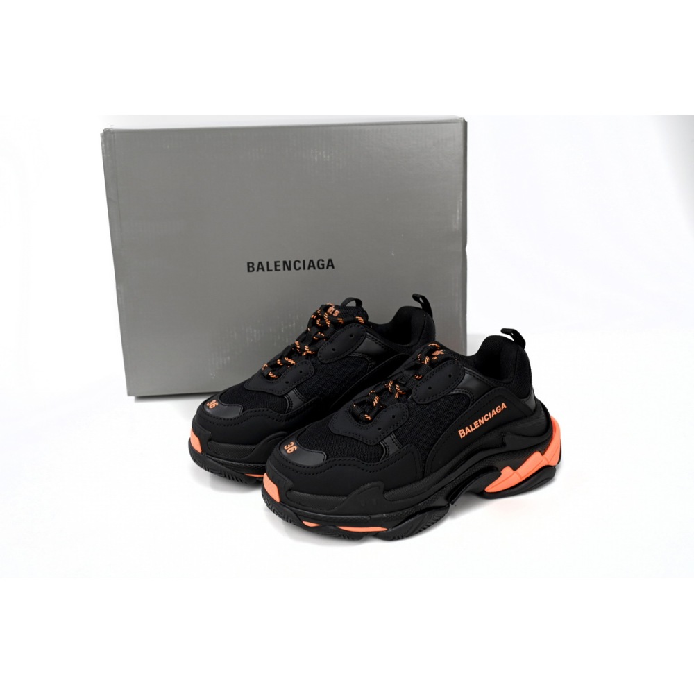 PKGoden   Balenciaga Triple Black Orange 524039 W2FA1 9188 