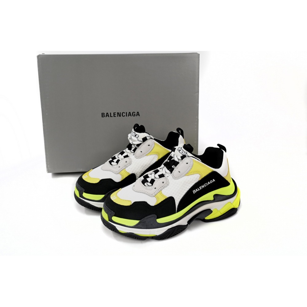 Balenciaga Black, White, And Yellow 524039 W09OH 7079 