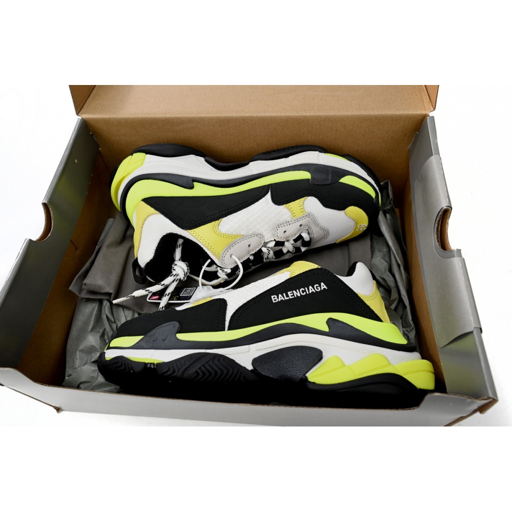Balenciaga Black, White, And Yellow 524039 W09OH 7079 