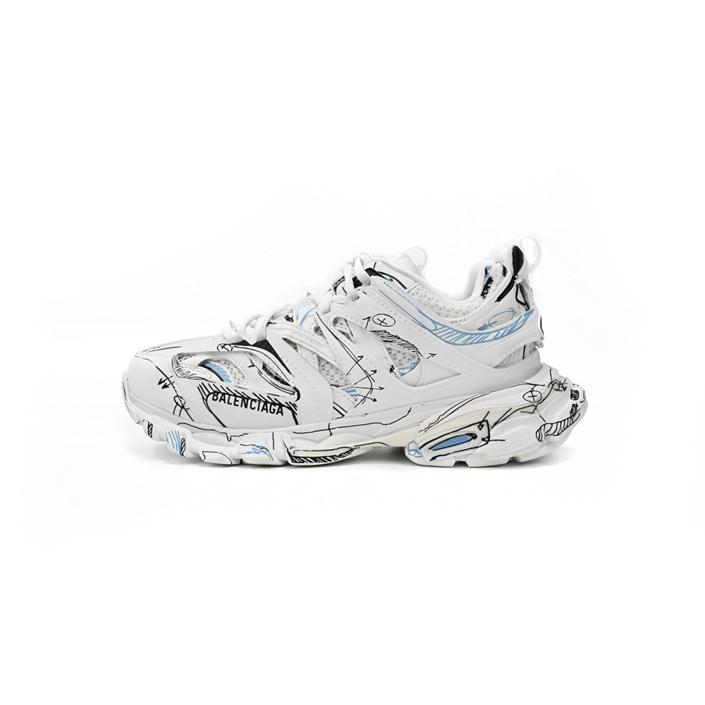 Balenciaga Tess S.Black Graffiti Art 542436 W3SRA 9014 