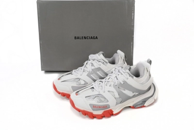 PKGoden   Balenciaga Tess S.White Grey Red 542436 W3DB2 7663  02
