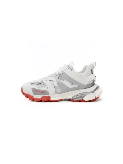 PKGoden   Balenciaga Tess S.White Grey Red 542436 W3DB2 7663  01