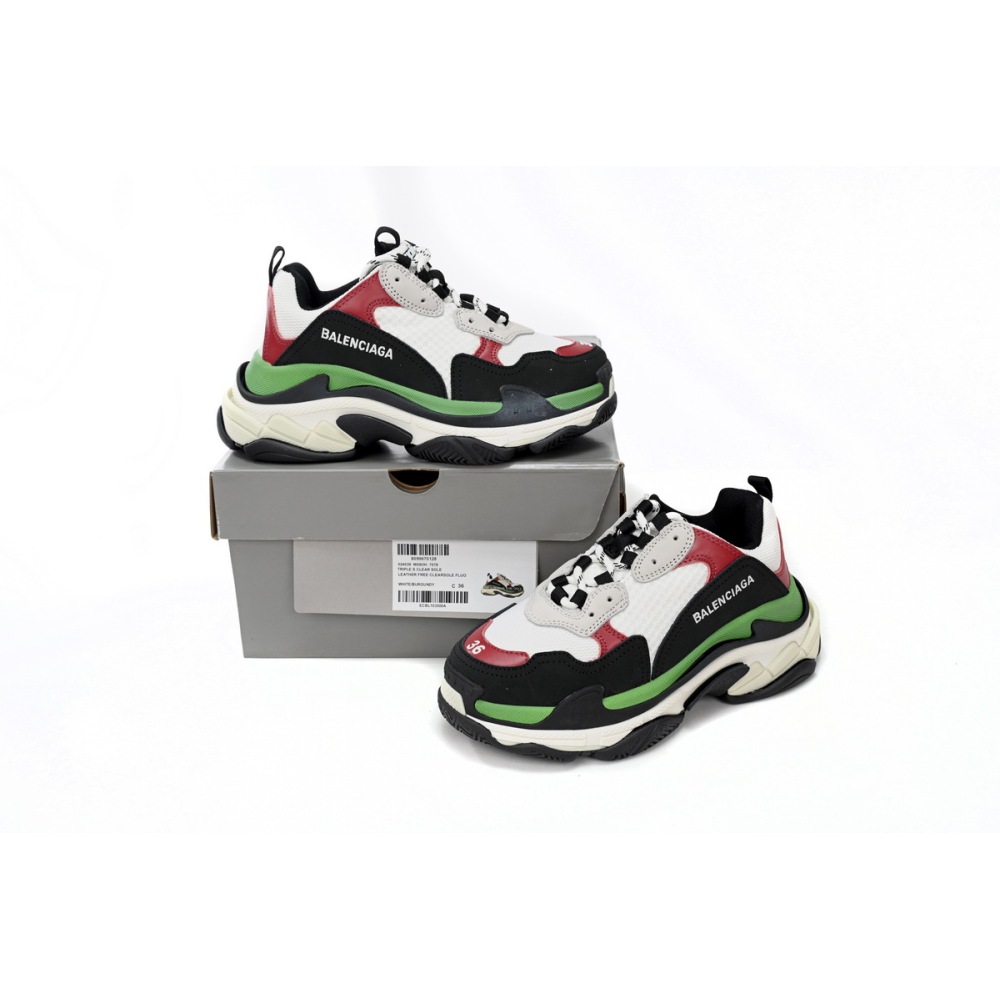 PKGoden  Balenciaga Triple White, red, and Green 524039 W090H 7078 