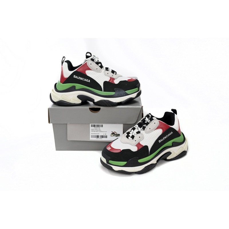 PKGoden  Balenciaga Triple White, red, and Green 524039 W090H 7078 