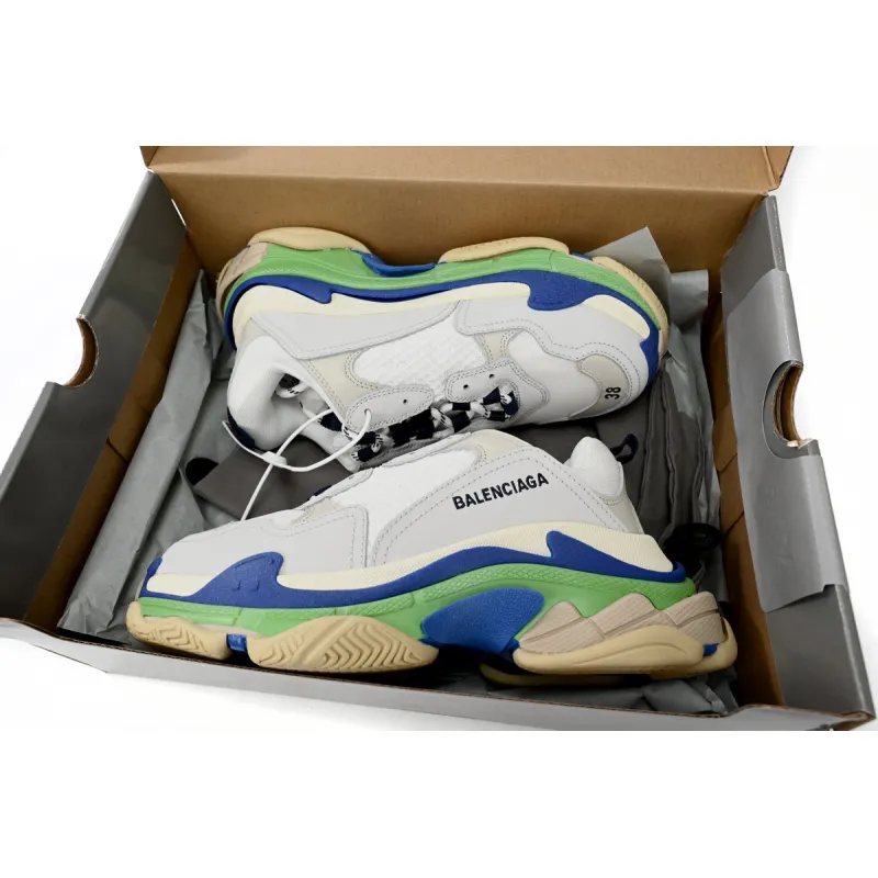 PKGoden  Balenciaga Triple White Blue Green 524039 W09E1 1900 