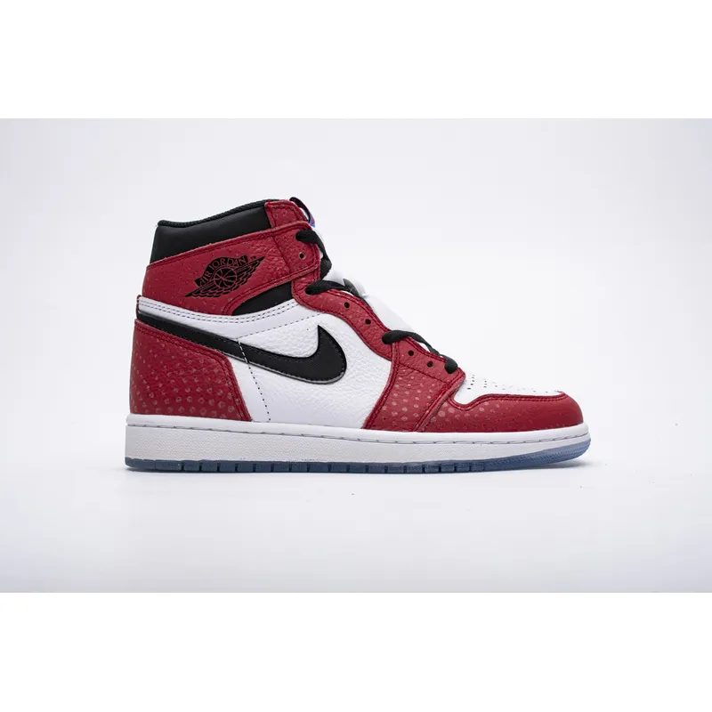 PKgoden Jordan 1 Retro High Spider-Man Origin Story,555088-602