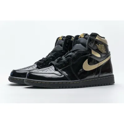 PKgoden Jordan 1 Retro High Black Metallic Gold (2020),555088-032 02