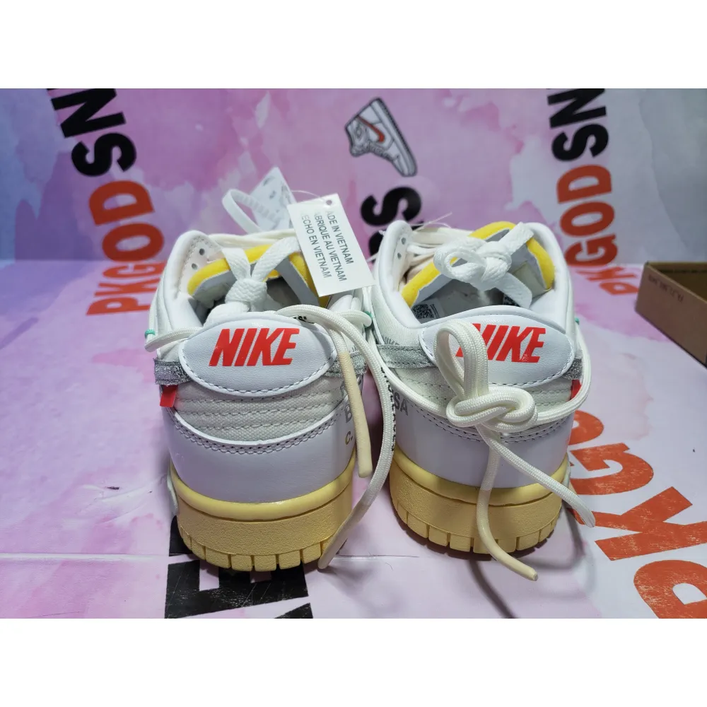 PKGoden Dunk Low Off-White Lot 1 DM1602-127