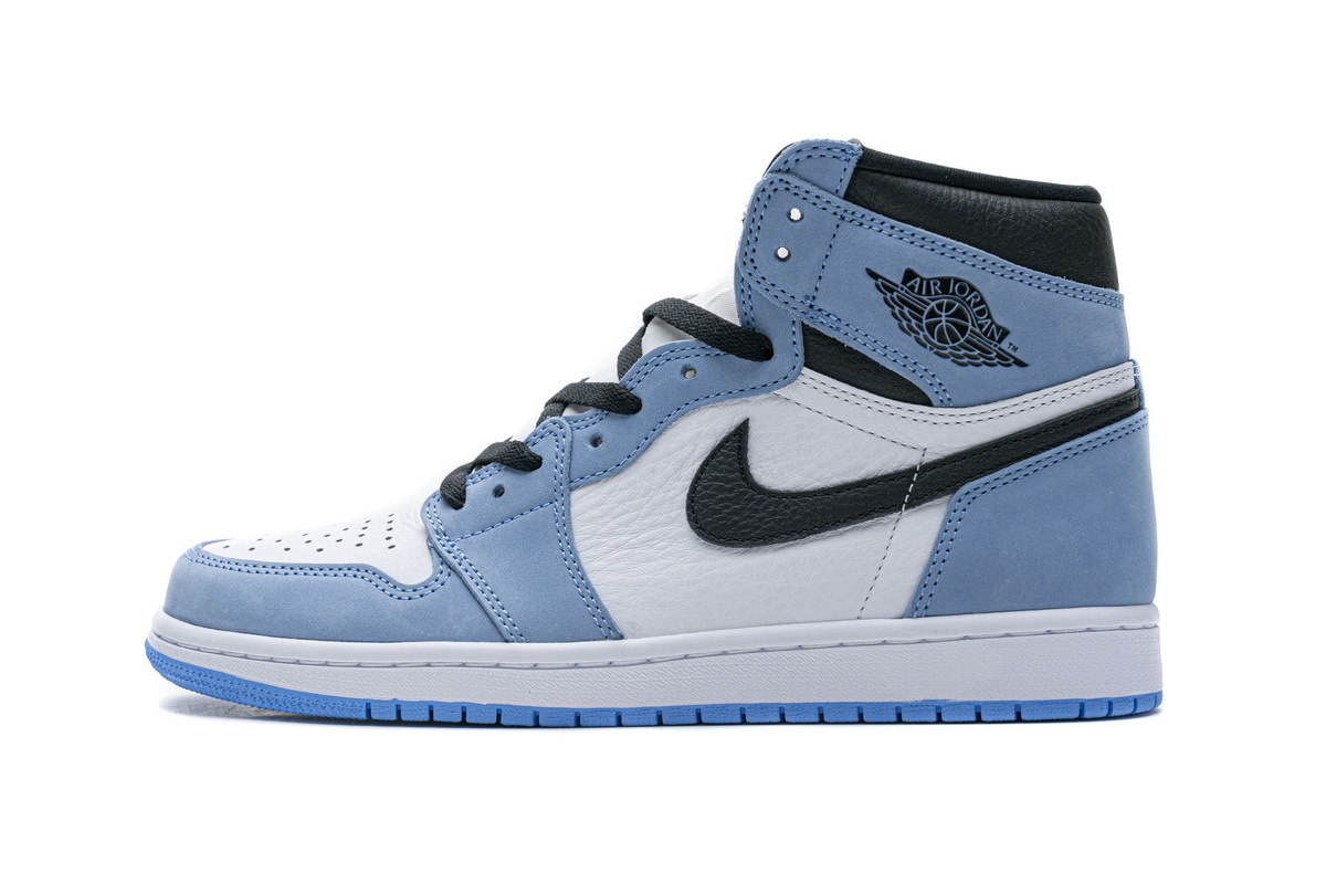 PKgoden Jordan 1 Retro High White University Blue Black,555088-134