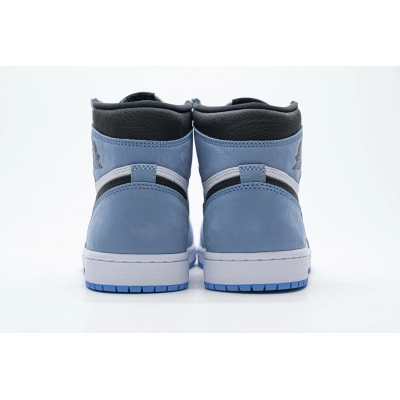 PKgoden Jordan 1 Retro High White University Blue Black,555088-134 02