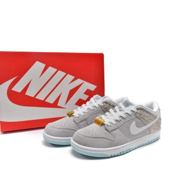 PKGoden Dunk Low SE Barber Shop Grey DH7614-500 02