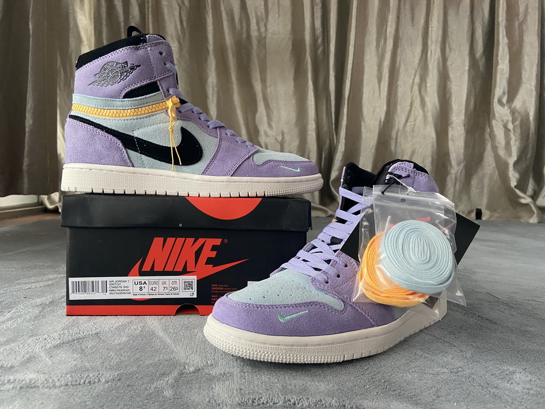 PKgoden Jordan 1 High Switch Purple Pulse,CW6576-500