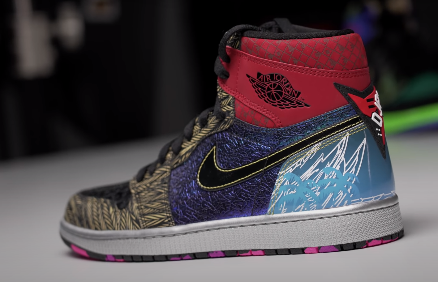 PKgoden Jordan 1 "What The" Doernbecher