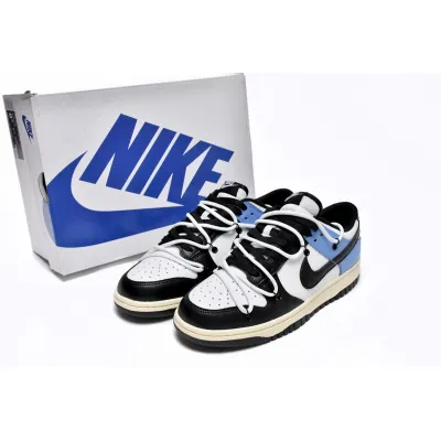 PKGoden Dunk Low Strap Black and White Blue DD1391-100 02