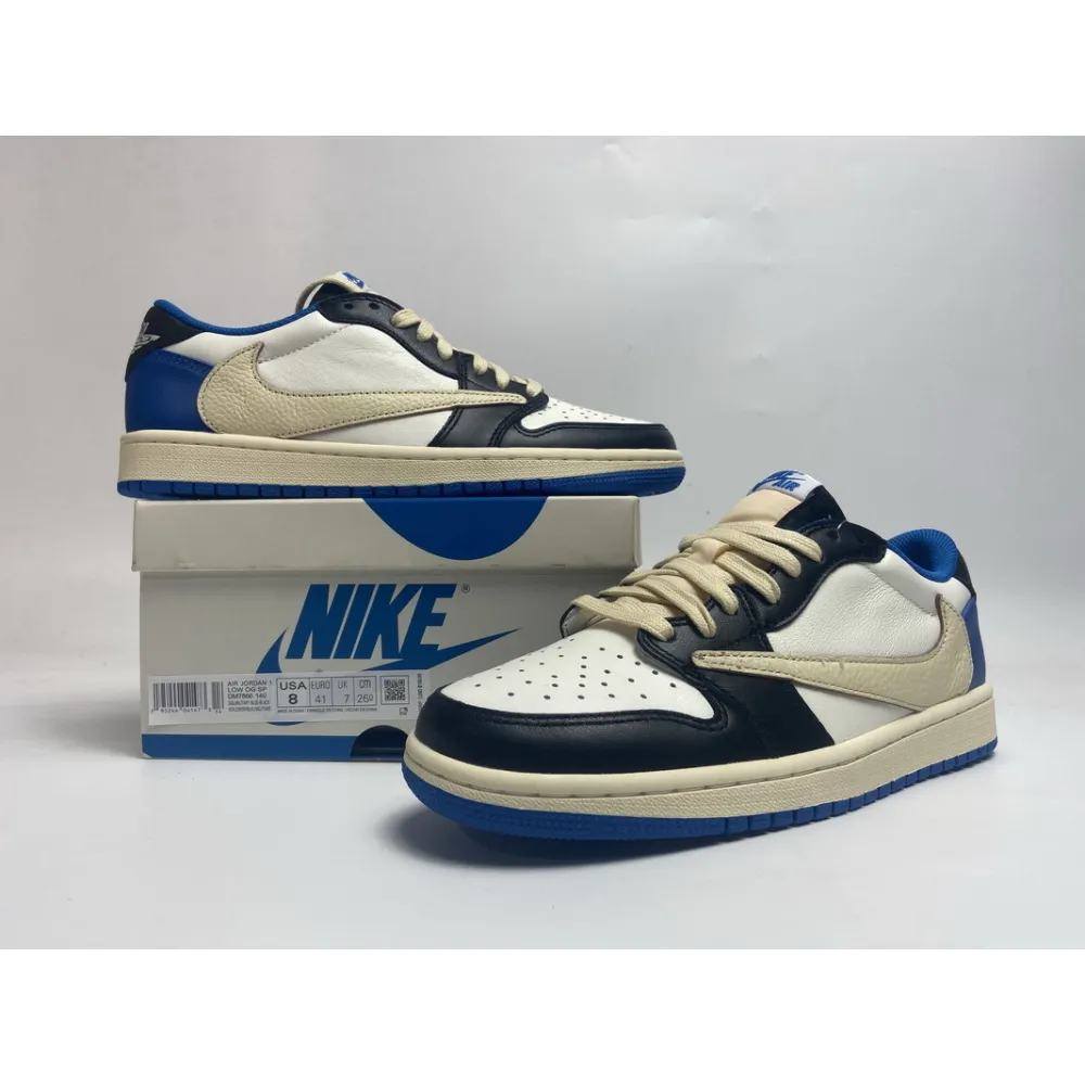 PKgoden Jordan 1 Low fragment design x Travis Scott,DM7866-140