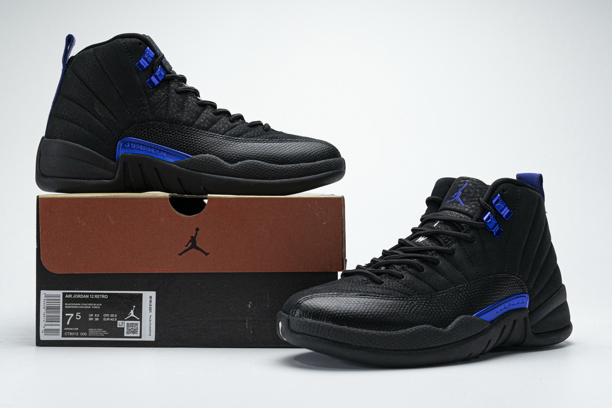 PKgoden Jordan 12 Retro Black Dark Concord,CT8013-005