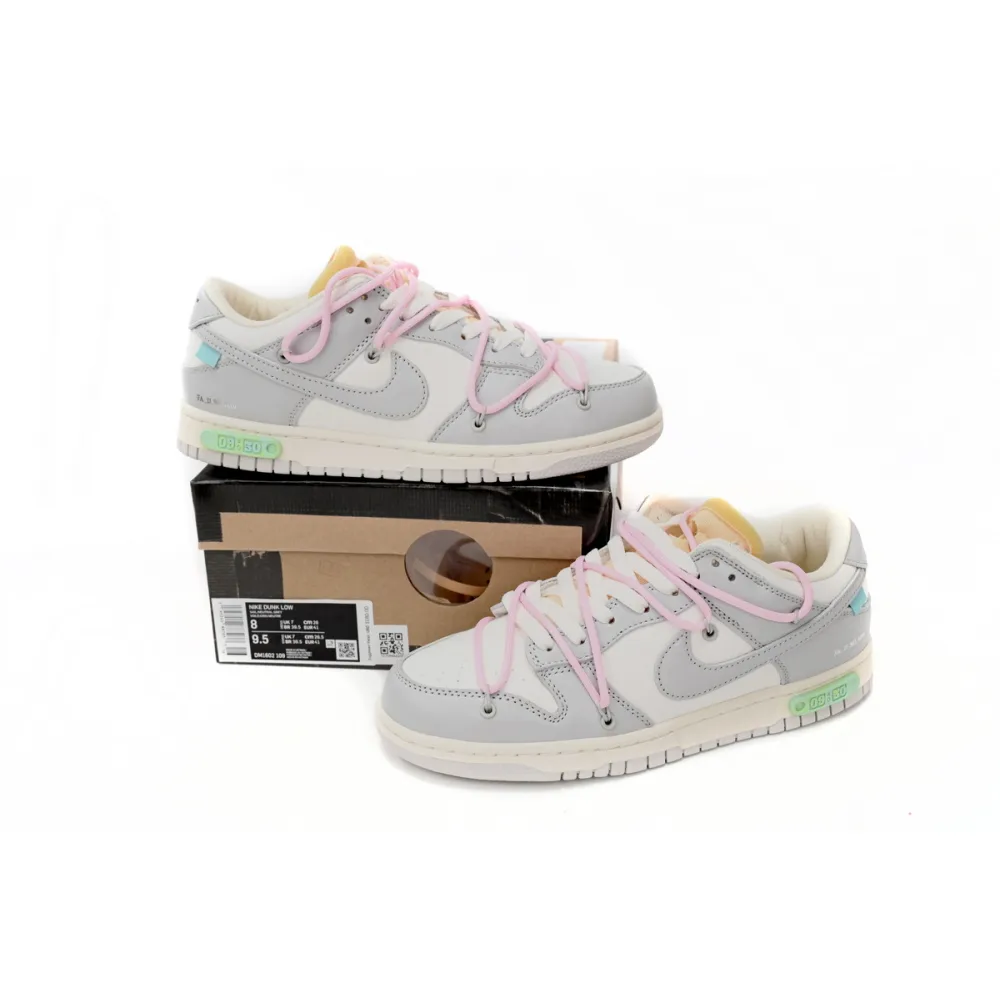 PKGoden Dunk Low Off-White Lot 9 DM1602-109