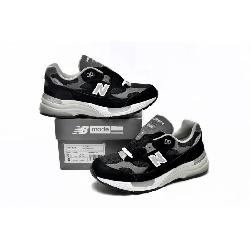 PKGoden New Balance 992 Black Grey Suede M992EB