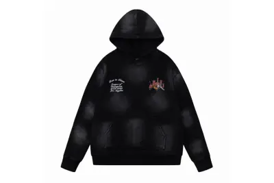  Amiri Hoodie Black, 19st7085 01