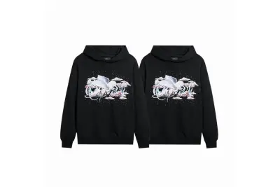  Amiri Hoodie Black, mrt9007  01