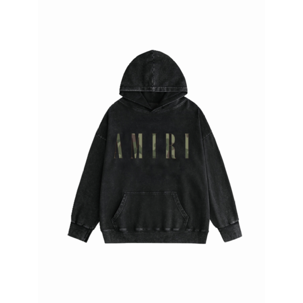  Amiri Hoodie Black and Green, syt075