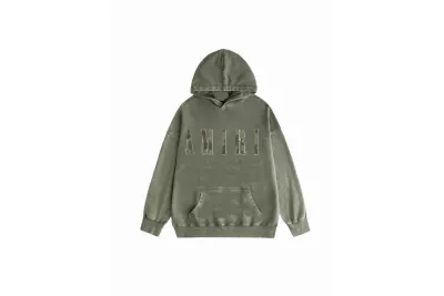  Amiri Hoodie Black and Green, syt075 01